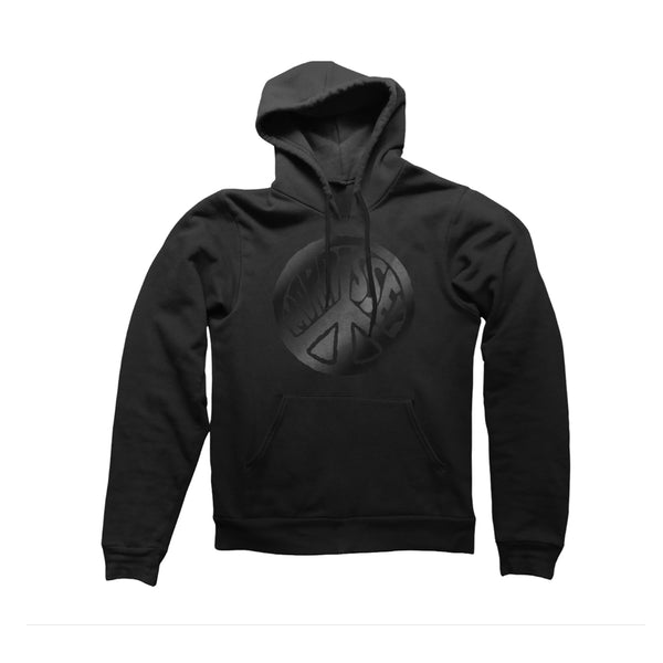 PEACE SIGN BLACK HOODY