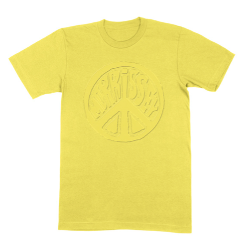 DAISY YELLOW PEACE SIGN (PUFF PRINT) T-SHIRT