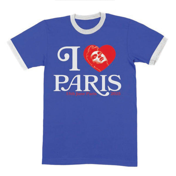 Paris 2025 Royal Blue Event Ringer T-Shirt