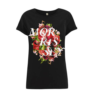 ROSES LADIES BLACK T-SHIRT