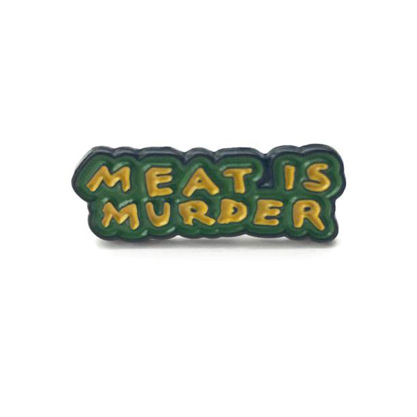 MEAT IS MURDER PIN BADGE